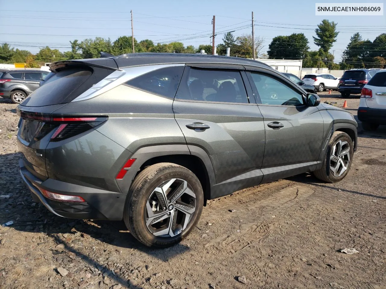 2022 Hyundai Tucson Limited VIN: 5NMJECAE1NH086069 Lot: 71555604