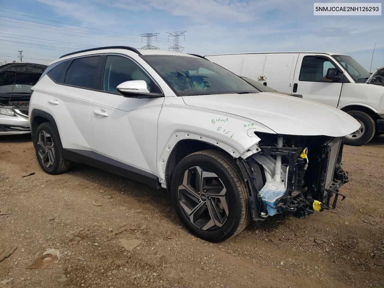 2022 Hyundai Tucson Sel VIN: 5NMJCCAE2NH126293 Lot: 71622394