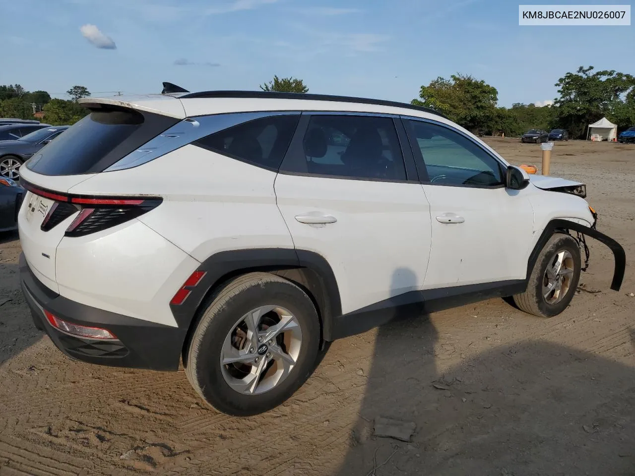 2022 Hyundai Tucson Sel VIN: KM8JBCAE2NU026007 Lot: 71723814