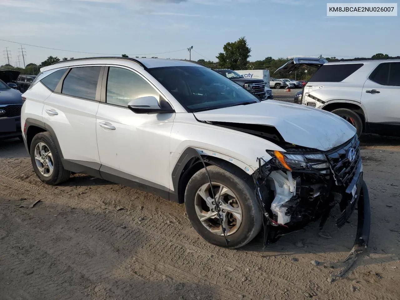 2022 Hyundai Tucson Sel VIN: KM8JBCAE2NU026007 Lot: 71723814