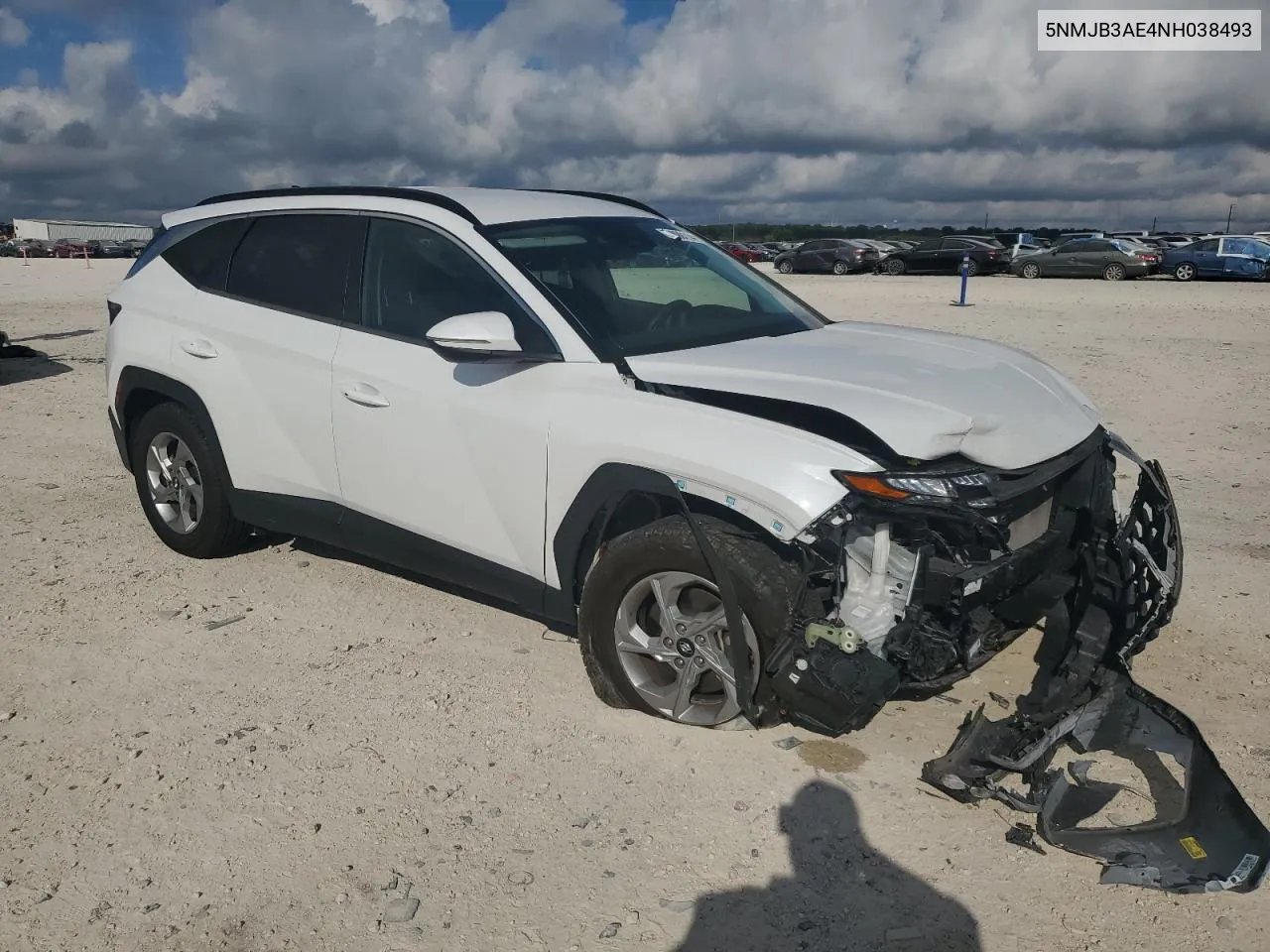 2022 Hyundai Tucson Sel VIN: 5NMJB3AE4NH038493 Lot: 71890114