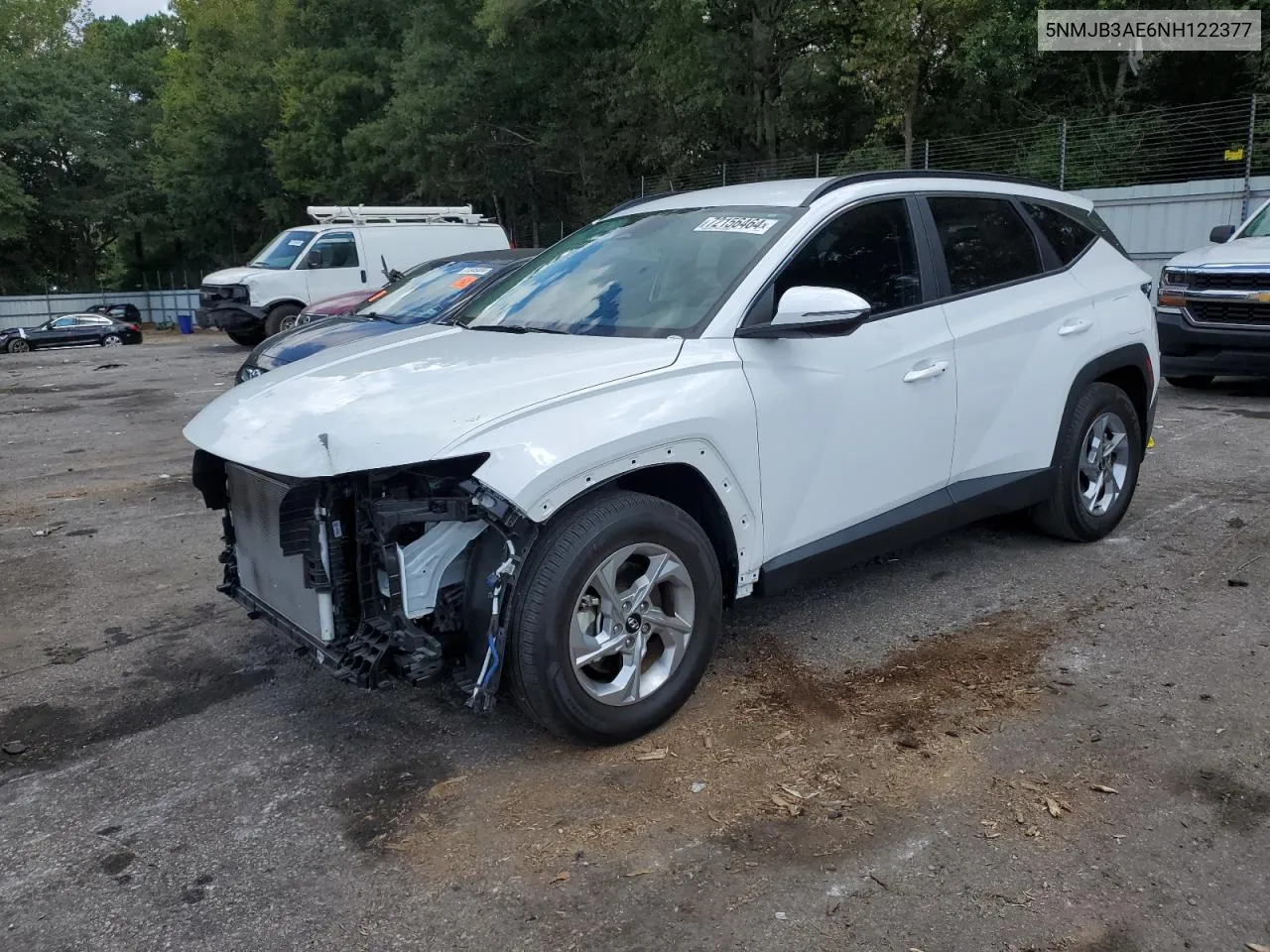 2022 Hyundai Tucson Sel VIN: 5NMJB3AE6NH122377 Lot: 72156464