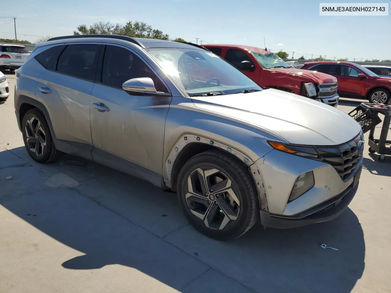 2022 Hyundai Tucson Limited VIN: 5NMJE3AE0NH027143 Lot: 72261274