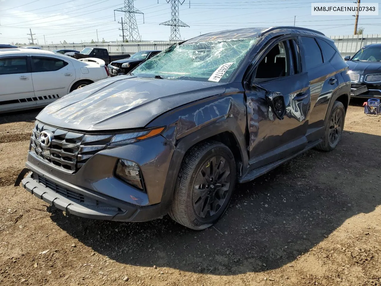 2022 Hyundai Tucson N Line VIN: KM8JFCAE1NU107343 Lot: 72265174