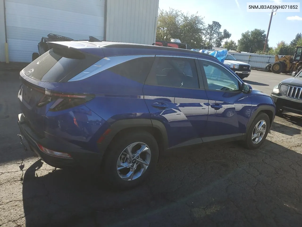 2022 Hyundai Tucson Sel VIN: 5NMJB3AE6NH071852 Lot: 72274504