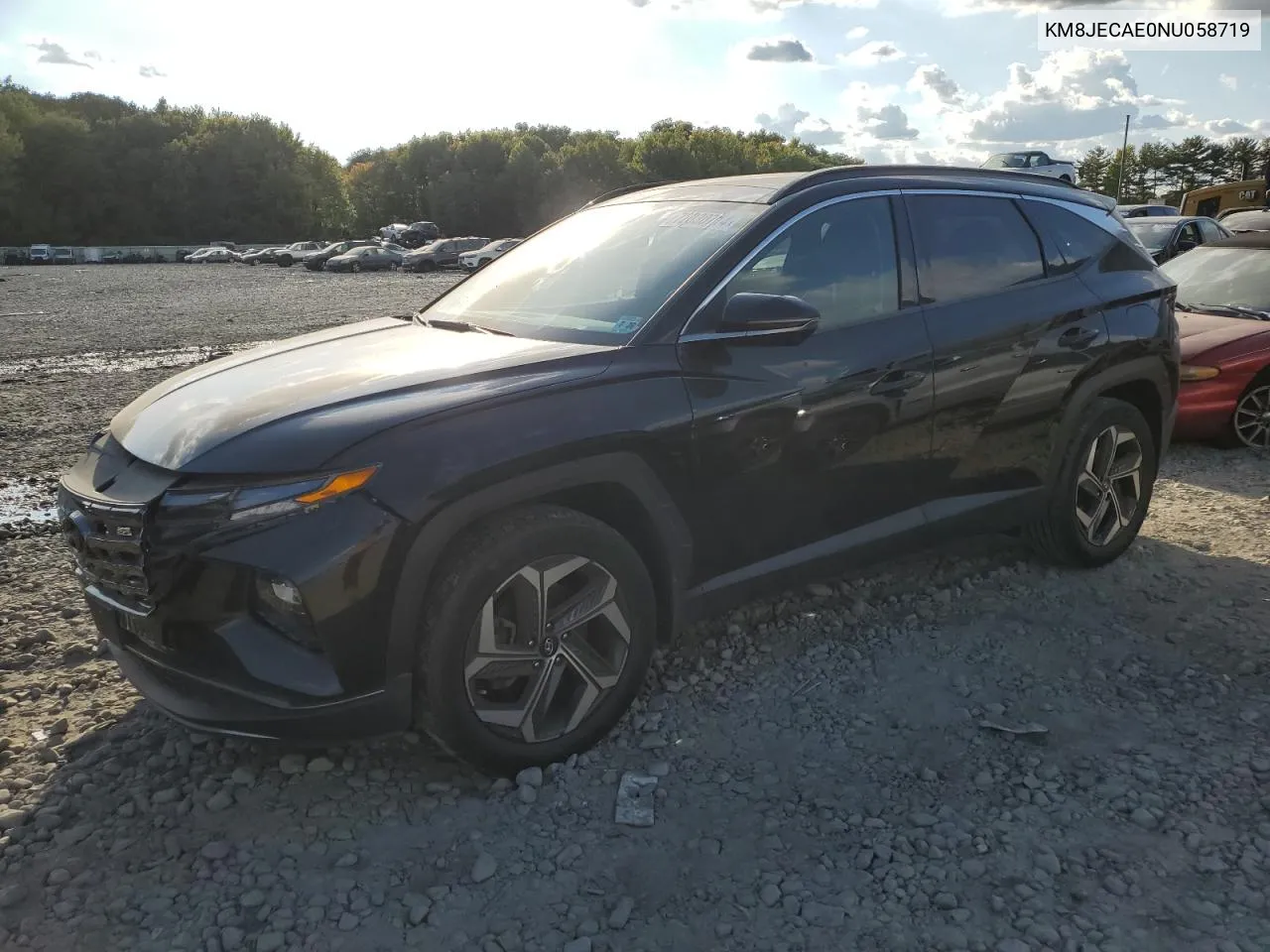 2022 Hyundai Tucson Limited VIN: KM8JECAE0NU058719 Lot: 72330714