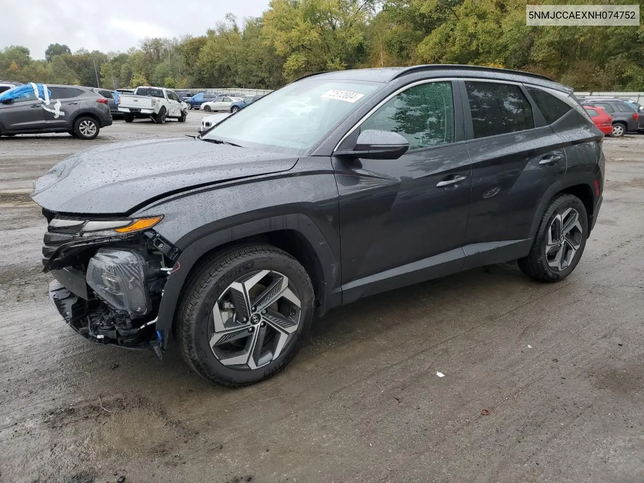 2022 Hyundai Tucson Sel VIN: 5NMJCCAEXNH074752 Lot: 72512804