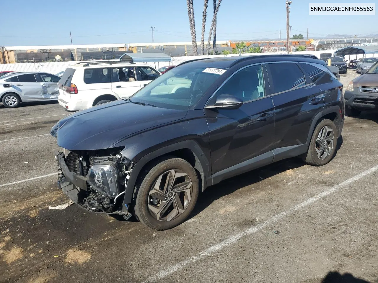 2022 Hyundai Tucson Sel VIN: 5NMJCCAE0NH055563 Lot: 72778784