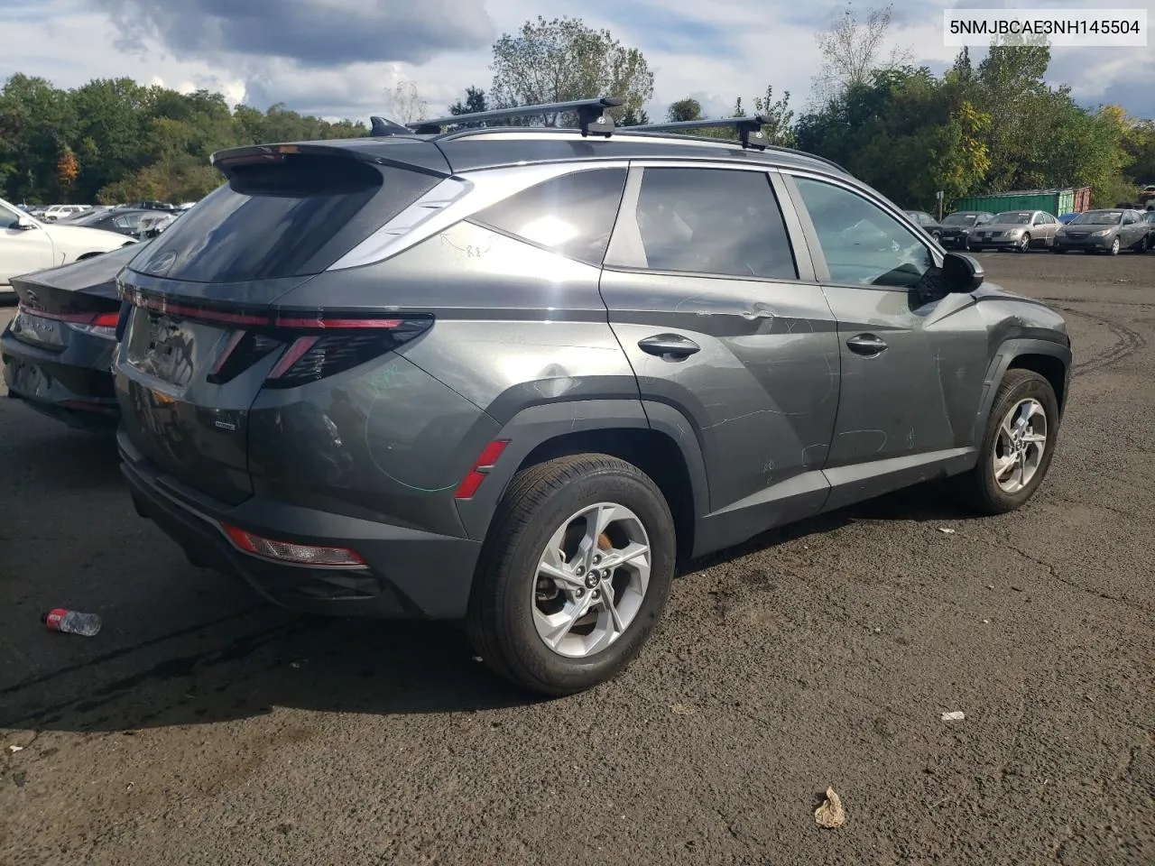 2022 Hyundai Tucson Sel VIN: 5NMJBCAE3NH145504 Lot: 72986924