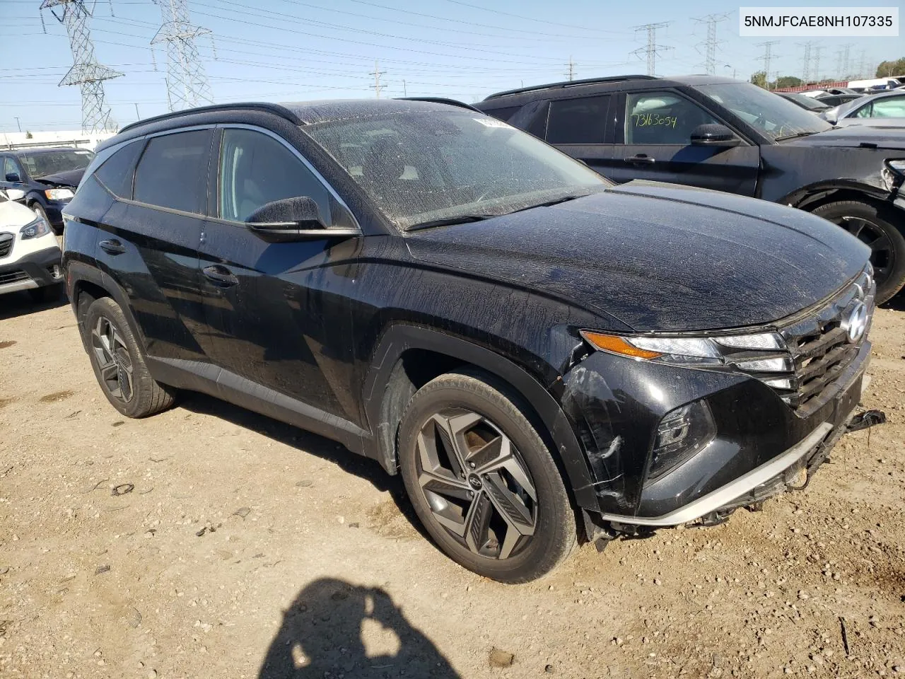 2022 Hyundai Tucson Sel VIN: 5NMJFCAE8NH107335 Lot: 73113584