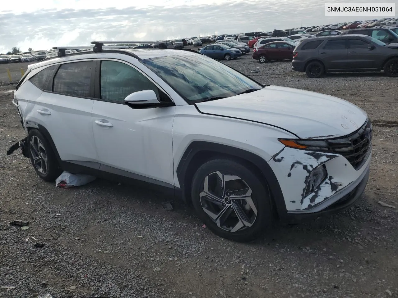 2022 Hyundai Tucson Sel VIN: 5NMJC3AE6NH051064 Lot: 73214454