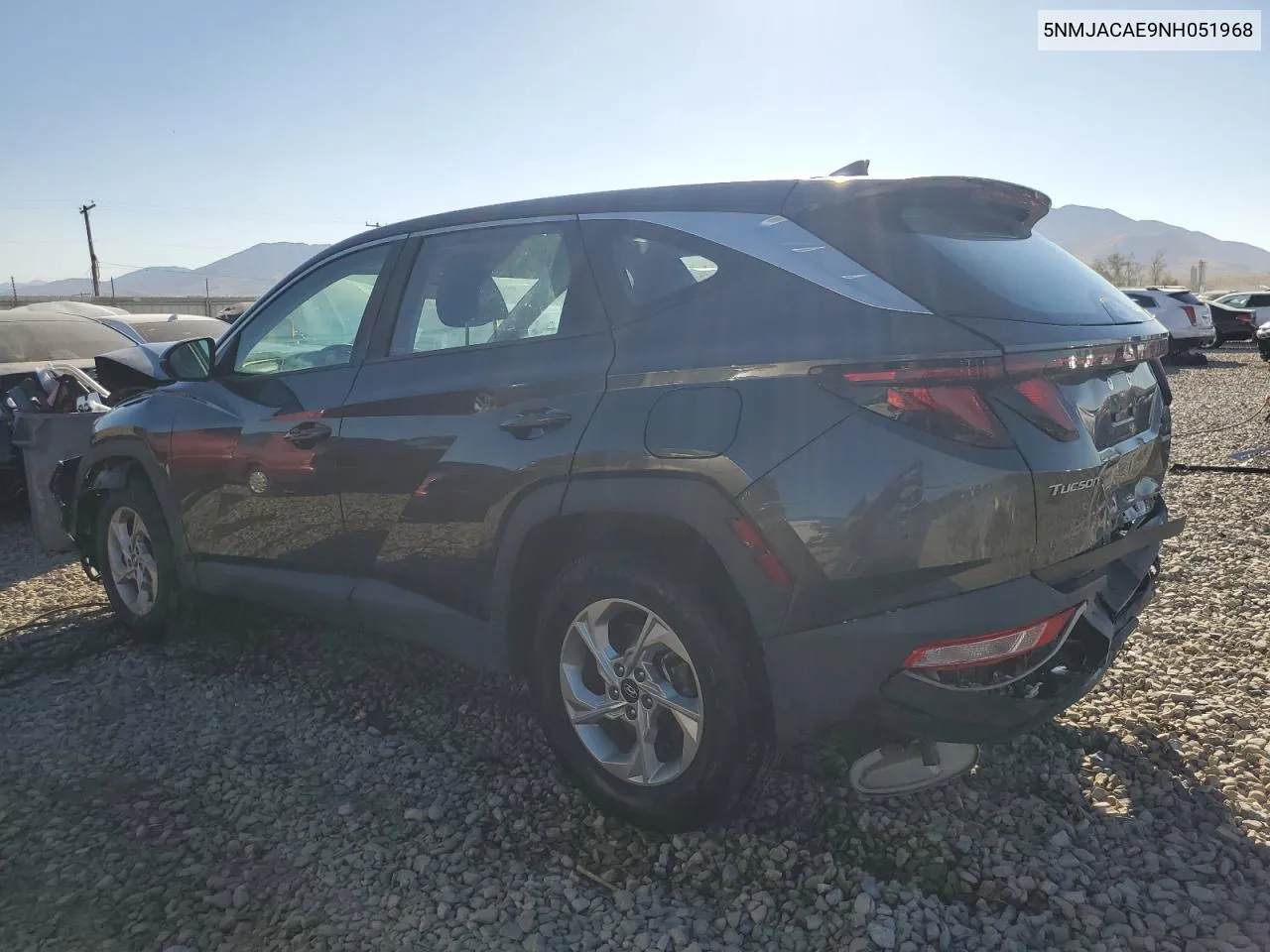 2022 Hyundai Tucson Se VIN: 5NMJACAE9NH051968 Lot: 73223384