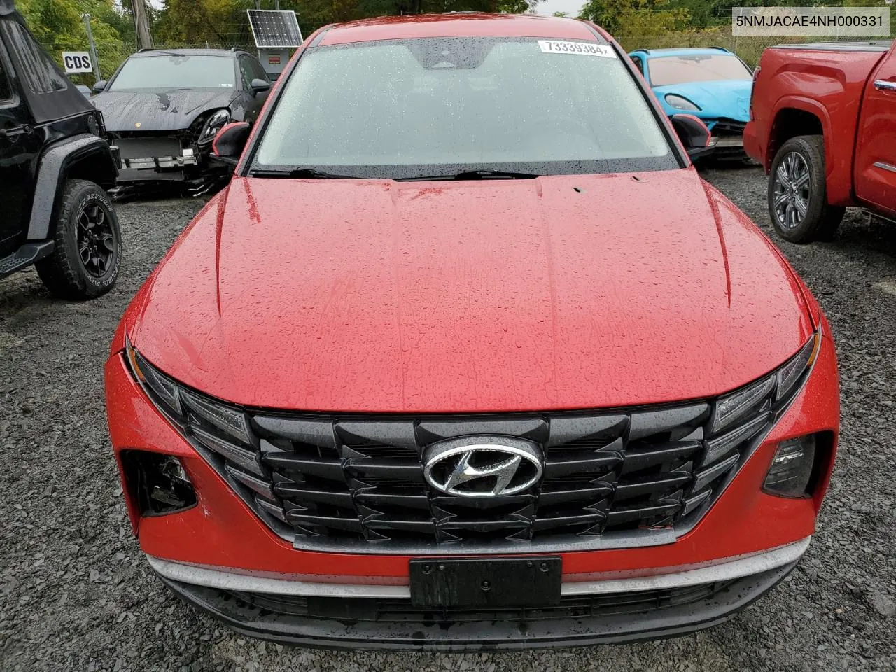 2022 Hyundai Tucson Se VIN: 5NMJACAE4NH000331 Lot: 73339384