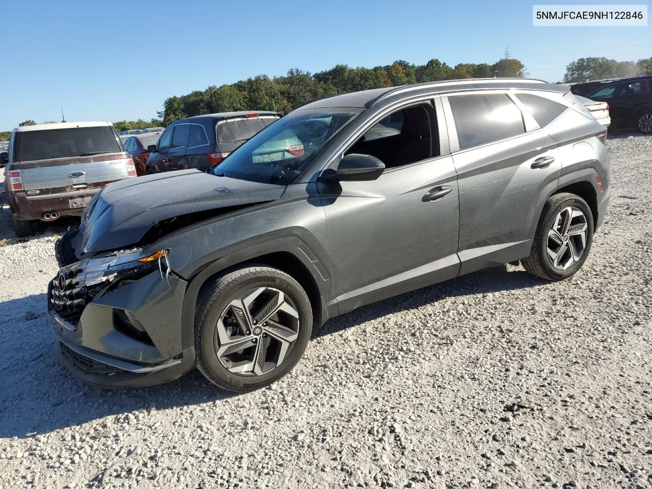 2022 Hyundai Tucson Sel VIN: 5NMJFCAE9NH122846 Lot: 73880604