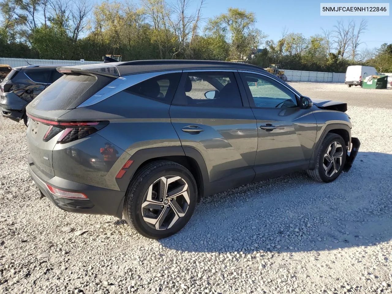 2022 Hyundai Tucson Sel VIN: 5NMJFCAE9NH122846 Lot: 73880604