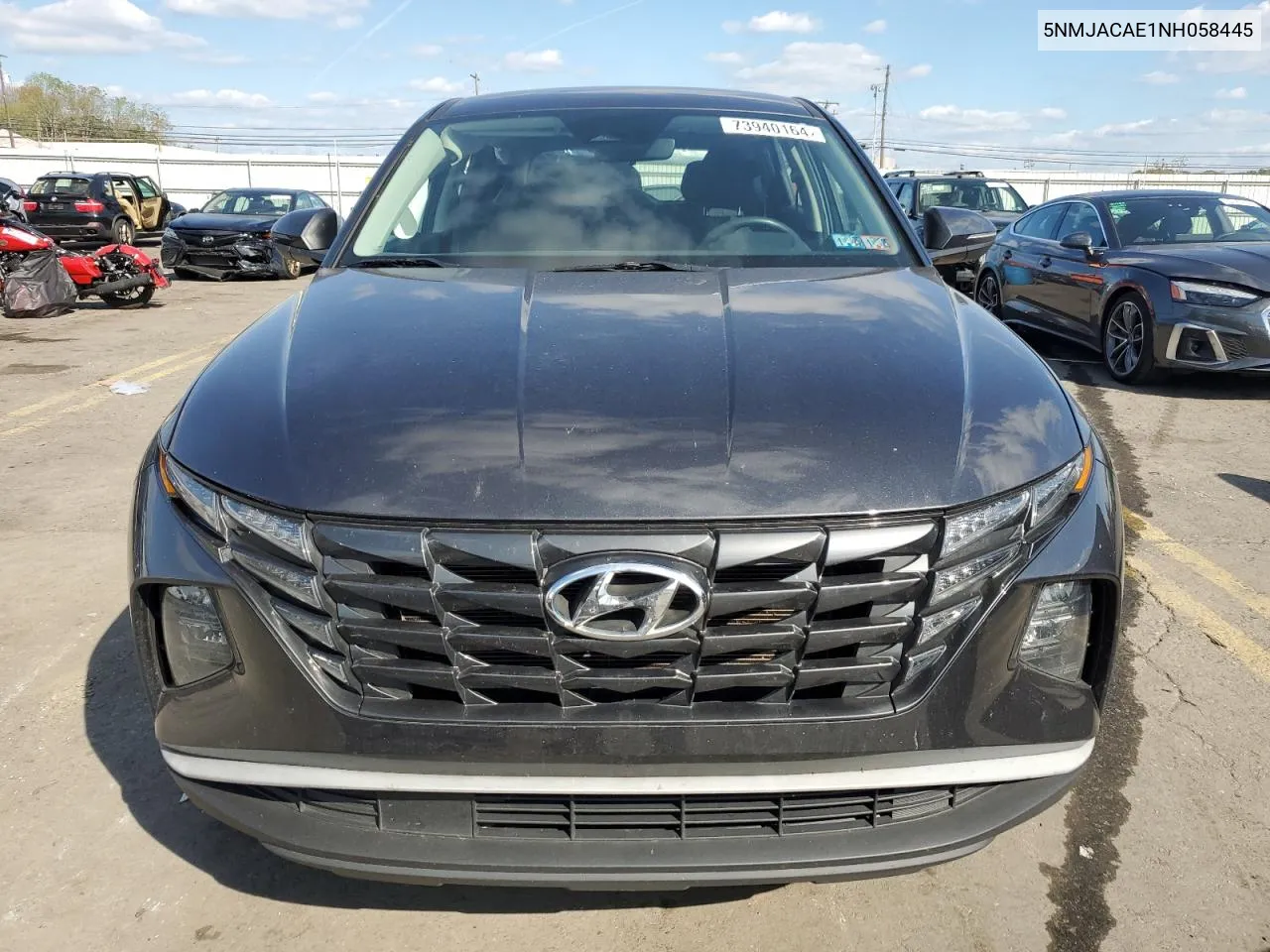 2022 Hyundai Tucson Se VIN: 5NMJACAE1NH058445 Lot: 73940164