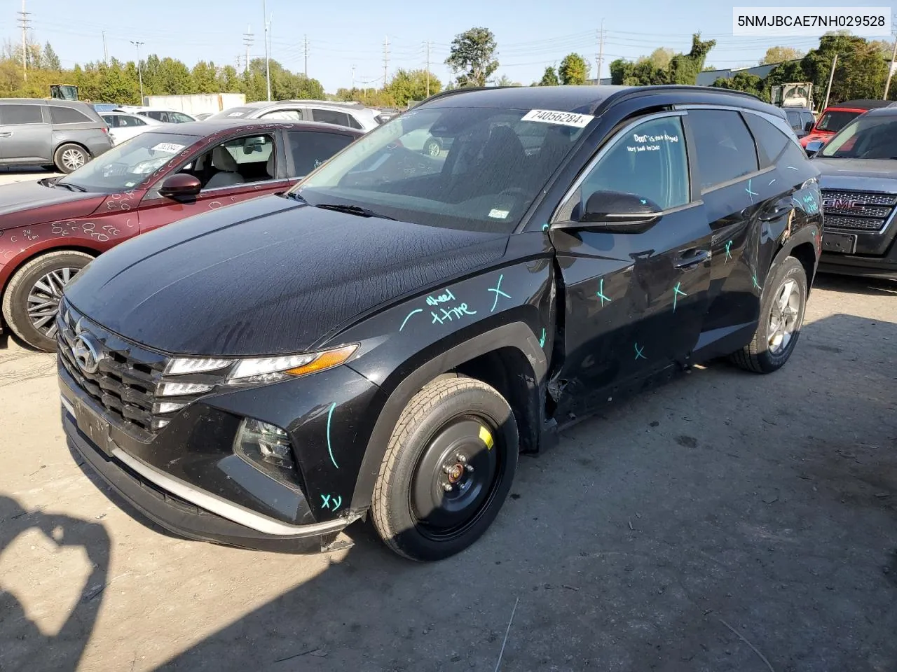 2022 Hyundai Tucson Sel VIN: 5NMJBCAE7NH029528 Lot: 74056284