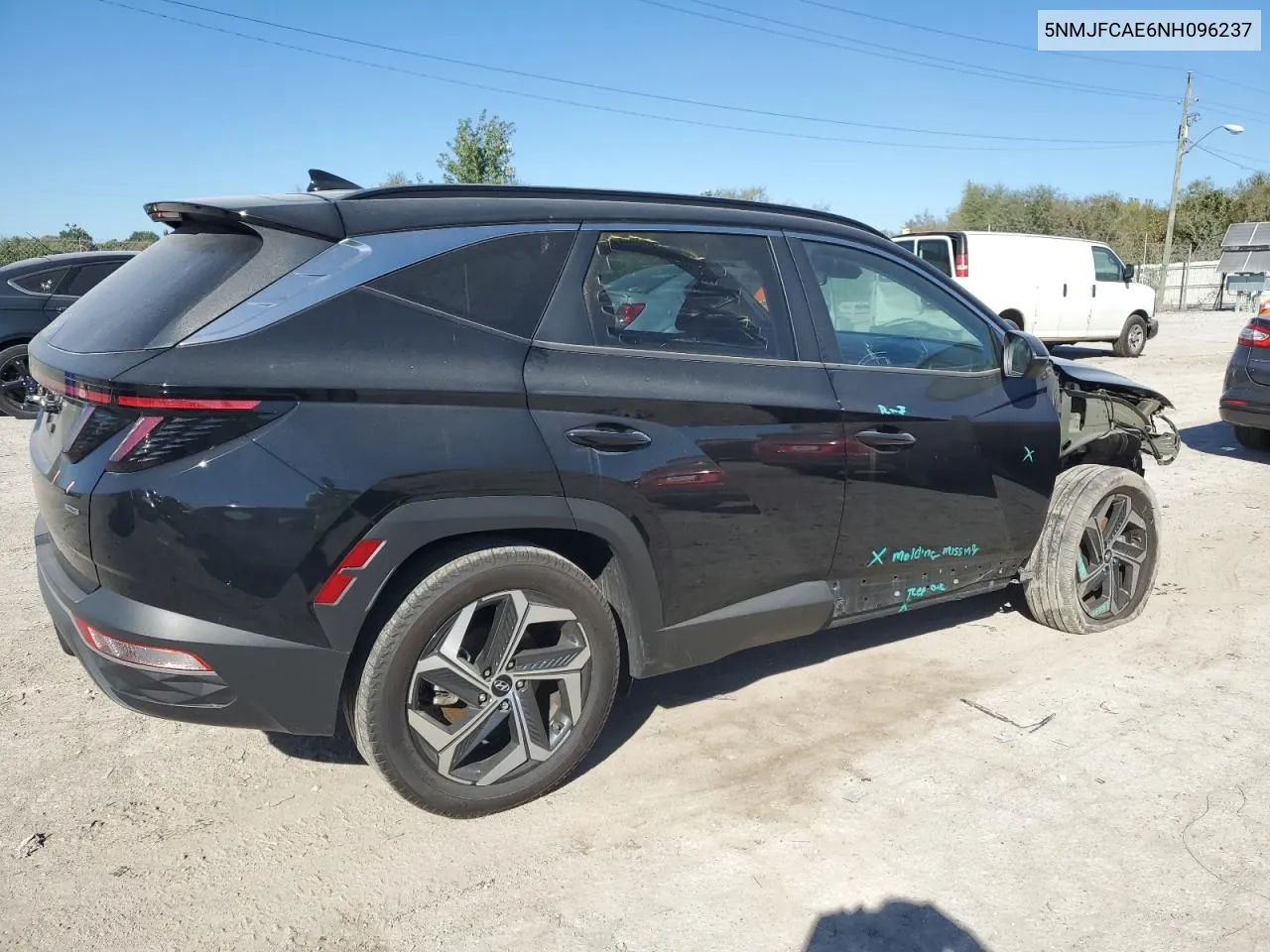 2022 Hyundai Tucson Sel VIN: 5NMJFCAE6NH096237 Lot: 74082724