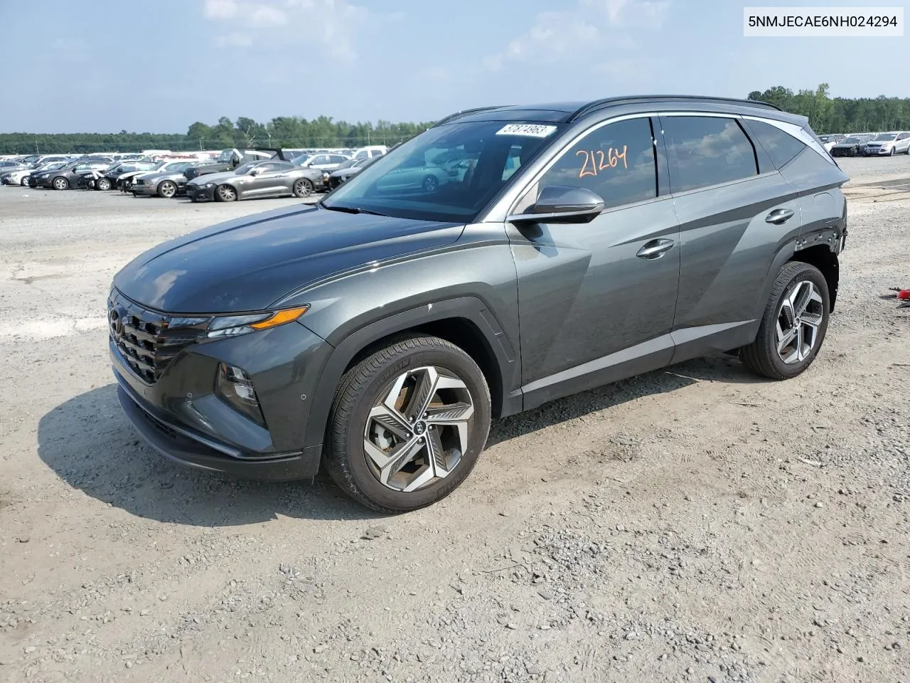 2022 Hyundai Tucson Limited VIN: 5NMJECAE6NH024294 Lot: 74235374