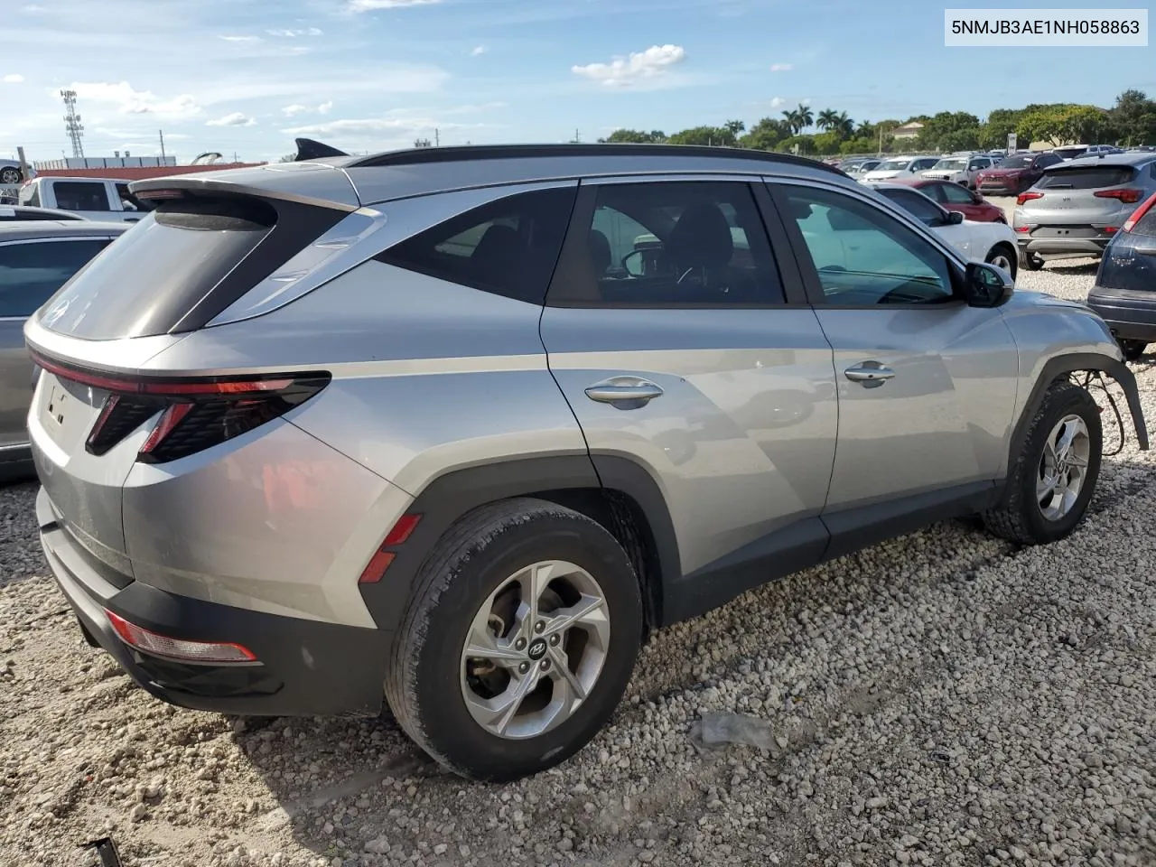 2022 Hyundai Tucson Sel VIN: 5NMJB3AE1NH058863 Lot: 74676964