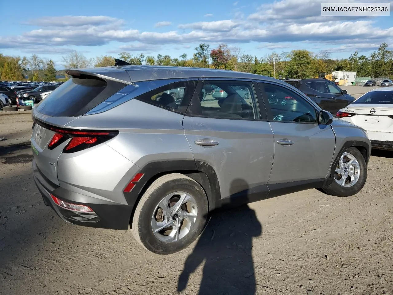 2022 Hyundai Tucson Se VIN: 5NMJACAE7NH025336 Lot: 75029354