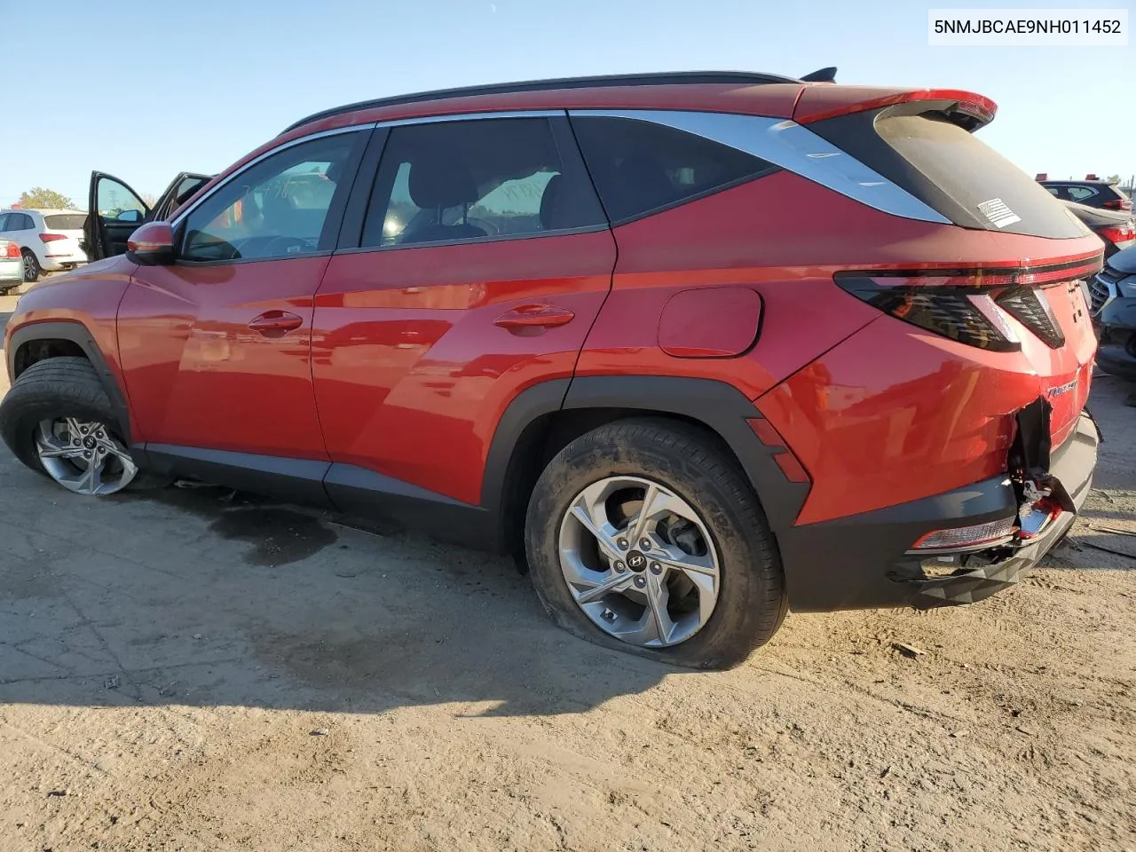 2022 Hyundai Tucson Sel VIN: 5NMJBCAE9NH011452 Lot: 75438974