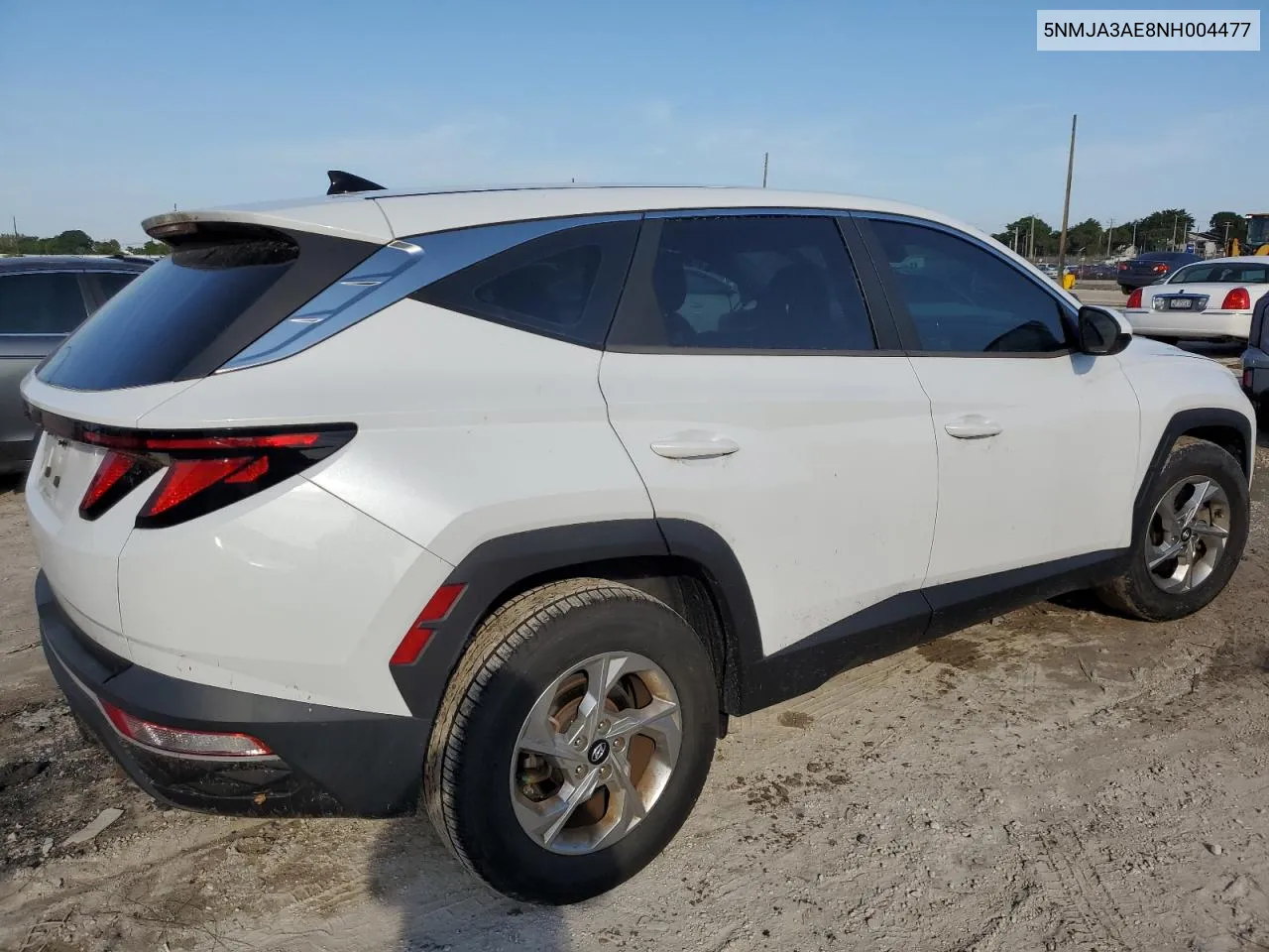 2022 Hyundai Tucson Se VIN: 5NMJA3AE8NH004477 Lot: 76228434