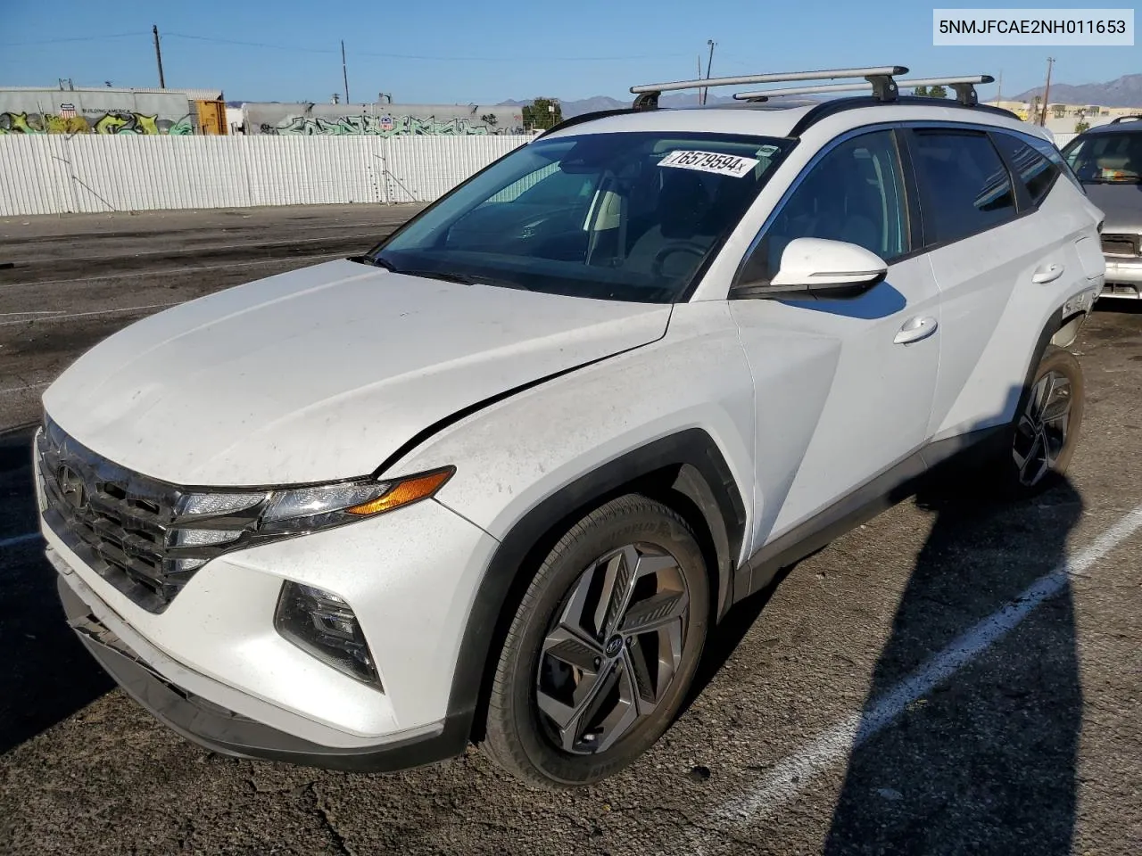 5NMJFCAE2NH011653 2022 Hyundai Tucson Sel