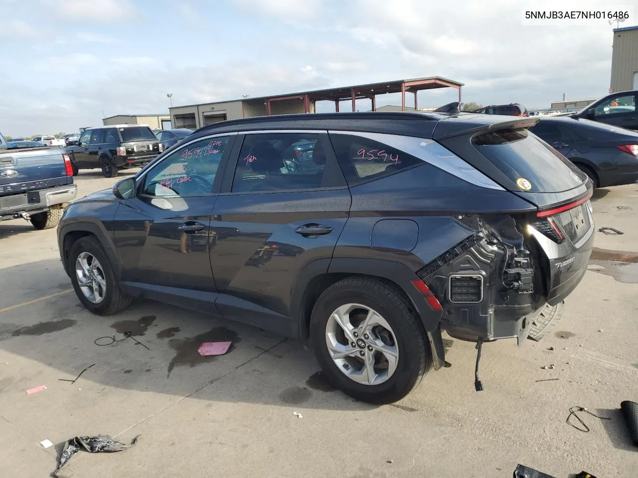 2022 Hyundai Tucson Sel VIN: 5NMJB3AE7NH016486 Lot: 77668014