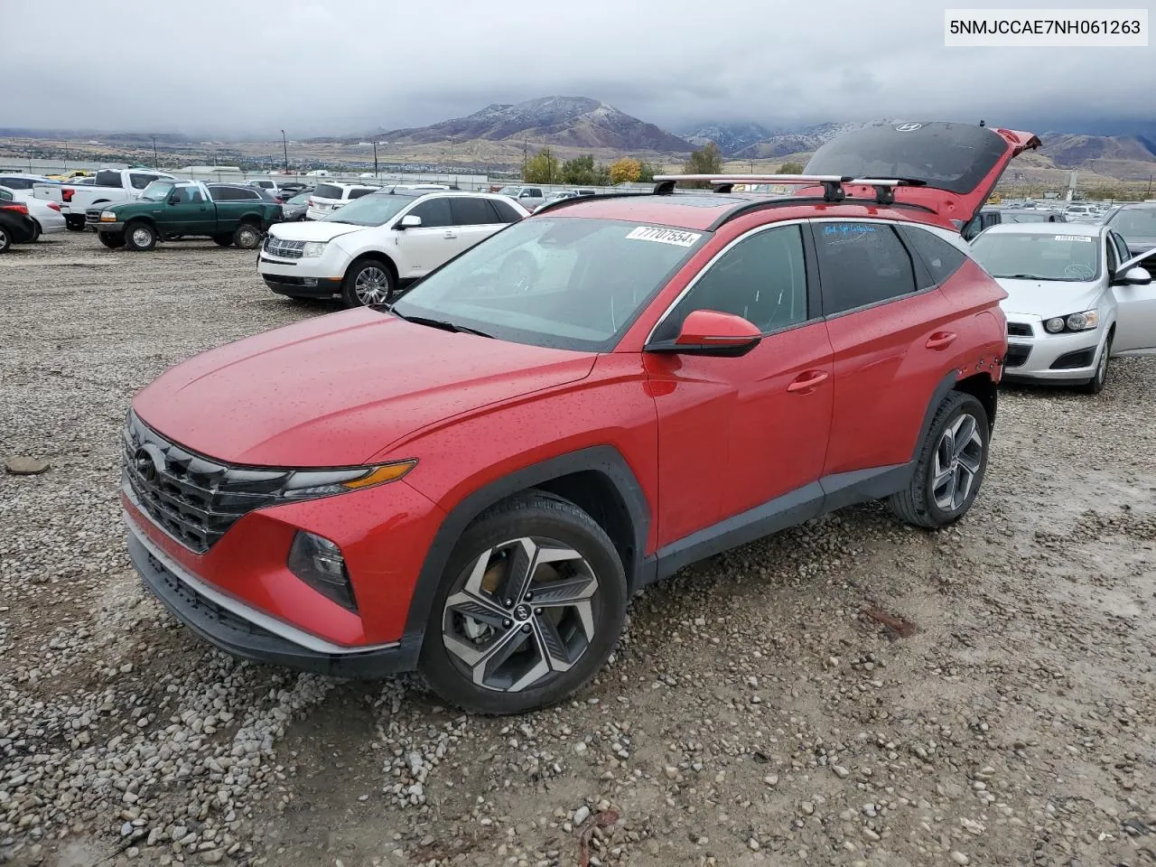 2022 Hyundai Tucson Sel VIN: 5NMJCCAE7NH061263 Lot: 77707554