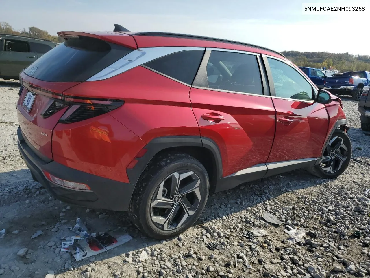 2022 Hyundai Tucson Sel VIN: 5NMJFCAE2NH093268 Lot: 78029174