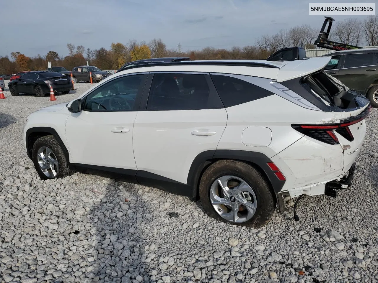 2022 Hyundai Tucson Sel VIN: 5NMJBCAE5NH093695 Lot: 78708284