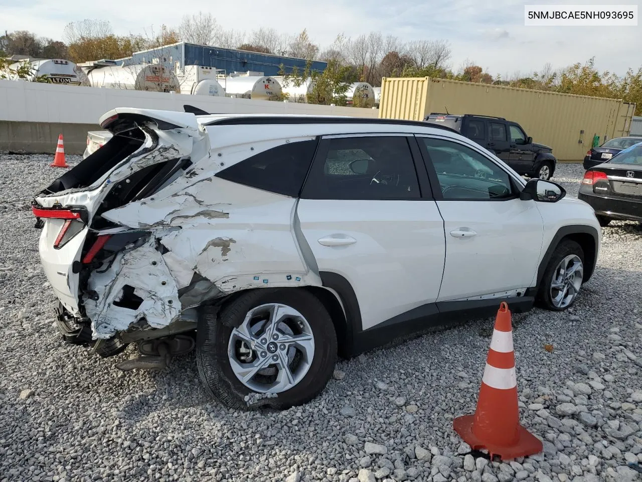 2022 Hyundai Tucson Sel VIN: 5NMJBCAE5NH093695 Lot: 78708284