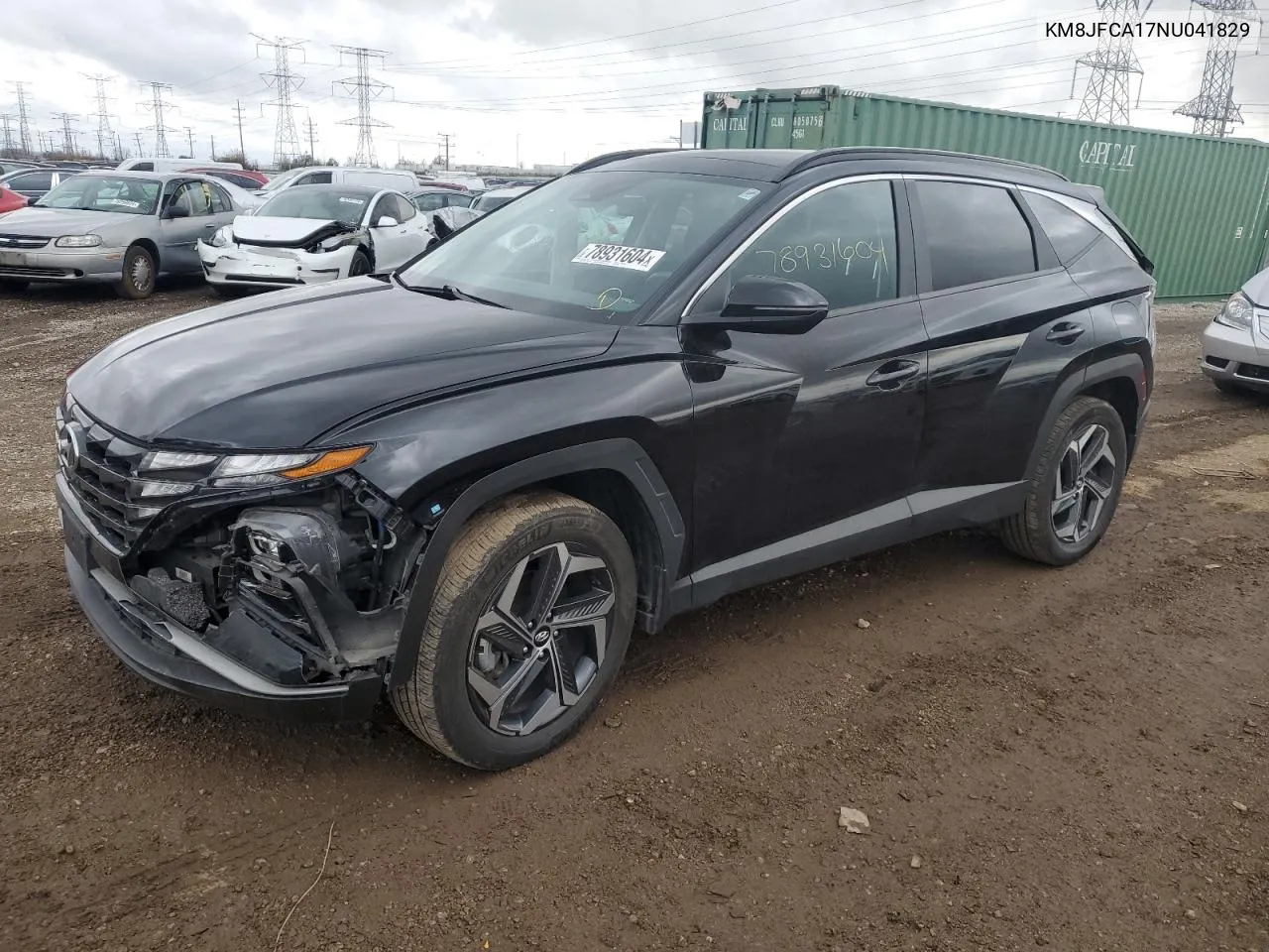 2022 Hyundai Tucson Sel Convenience VIN: KM8JFCA17NU041829 Lot: 78931604