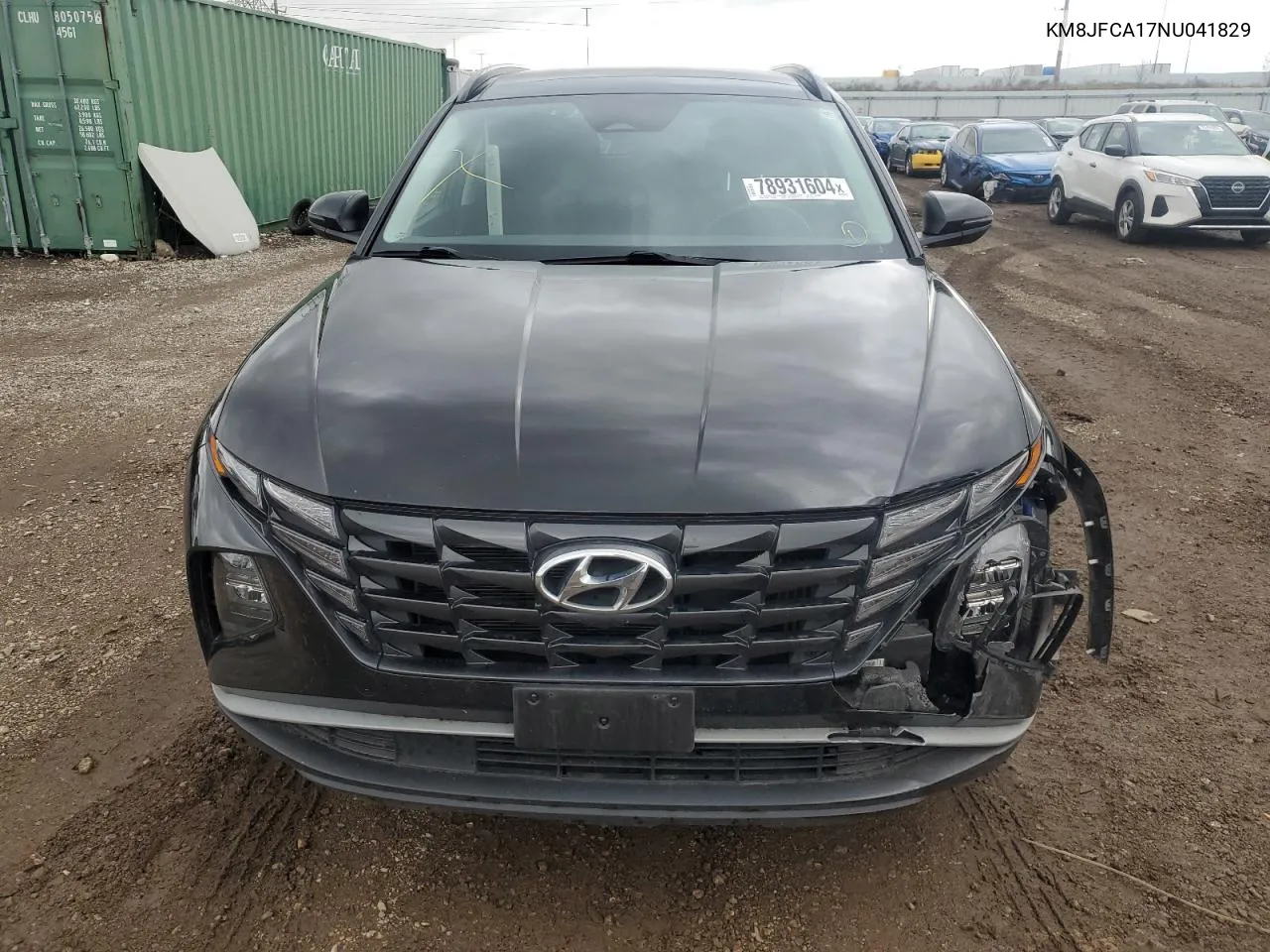 2022 Hyundai Tucson Sel Convenience VIN: KM8JFCA17NU041829 Lot: 78931604