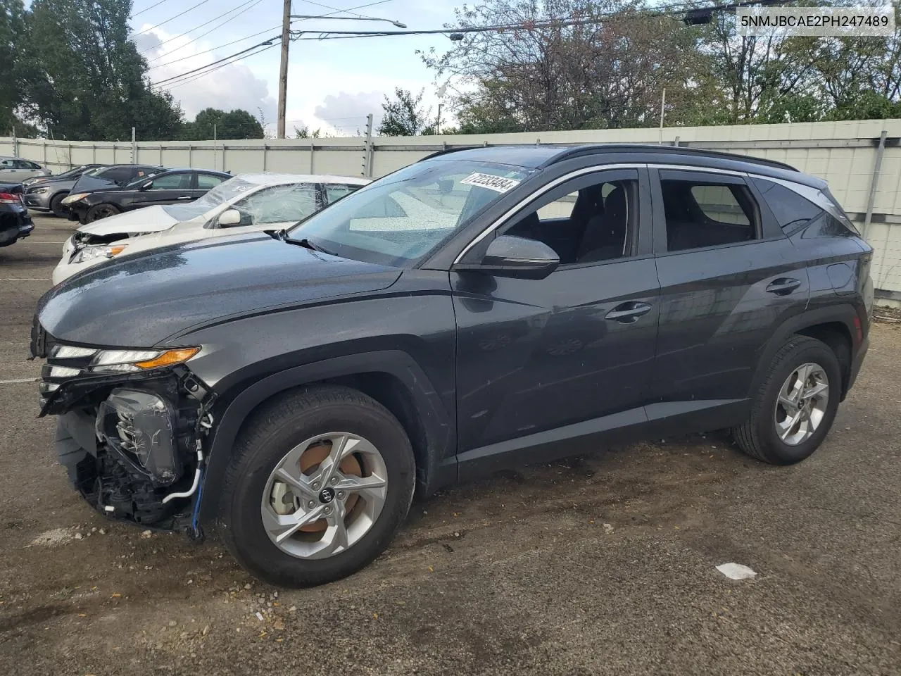 2023 Hyundai Tucson Sel VIN: 5NMJBCAE2PH247489 Lot: 72233484