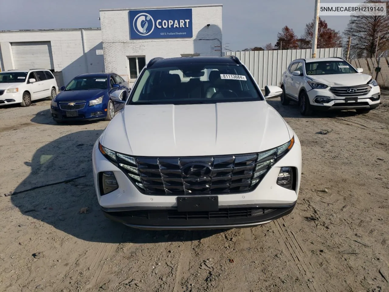 2023 Hyundai Tucson Limited VIN: 5NMJECAE8PH219140 Lot: 81113684