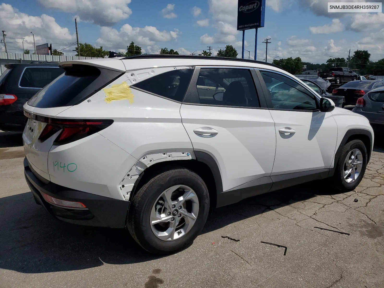 2024 Hyundai Tucson Sel VIN: 5NMJB3DE4RH359287 Lot: 66199604