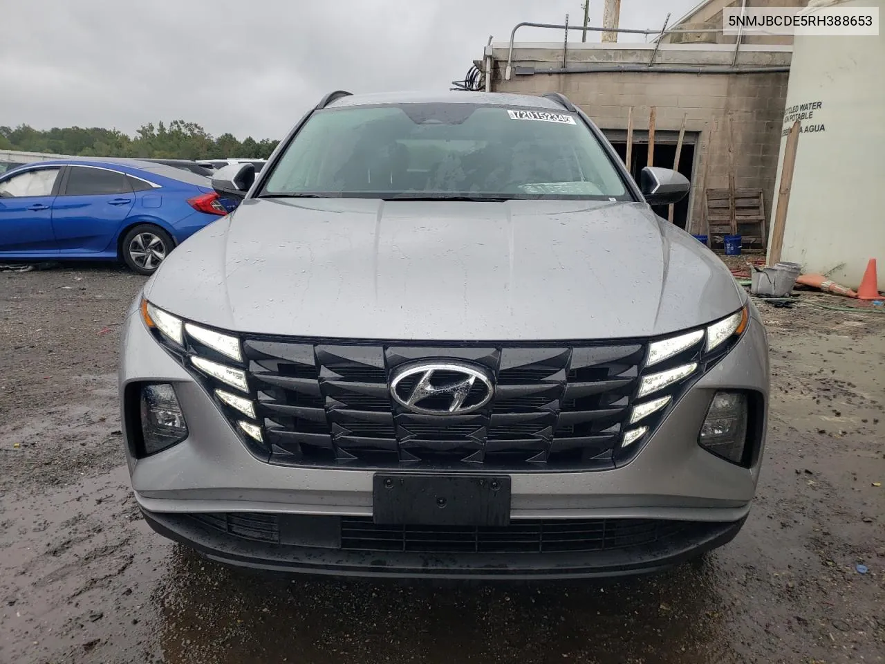 2024 Hyundai Tucson Sel VIN: 5NMJBCDE5RH388653 Lot: 72015234