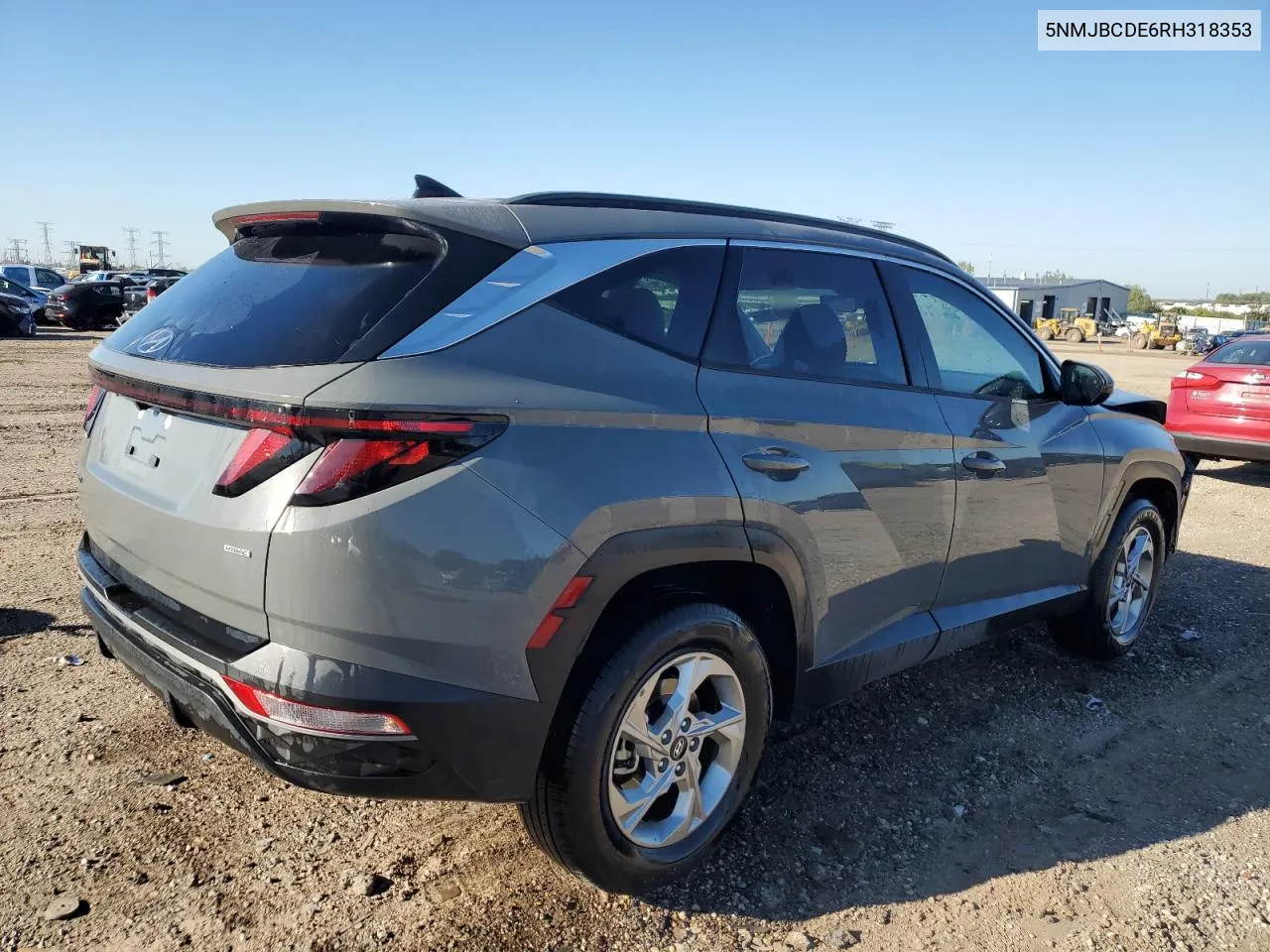 2024 Hyundai Tucson Sel VIN: 5NMJBCDE6RH318353 Lot: 73232624