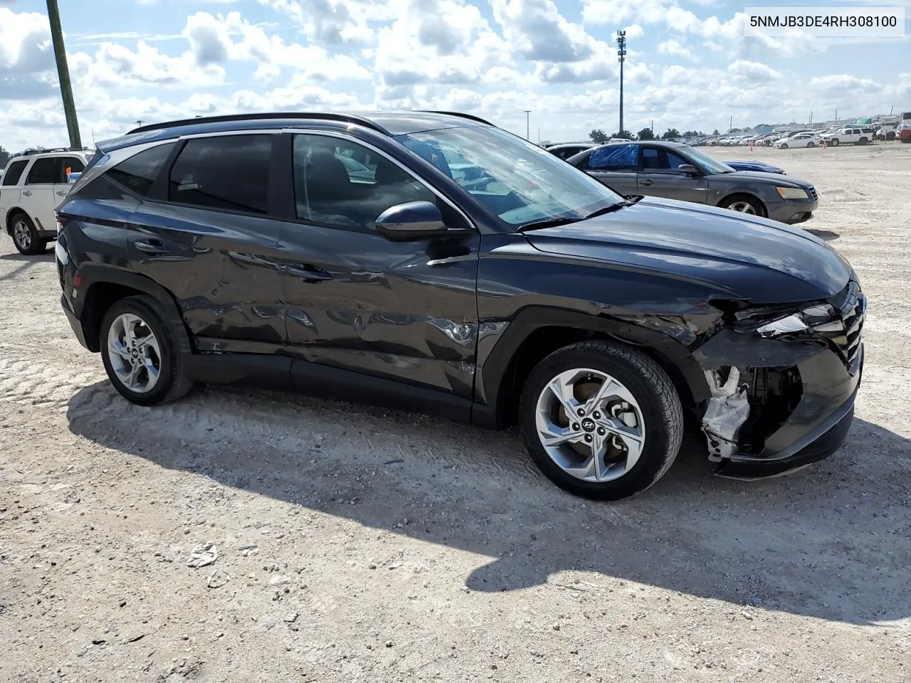 2024 Hyundai Tucson Sel VIN: 5NMJB3DE4RH308100 Lot: 74037704