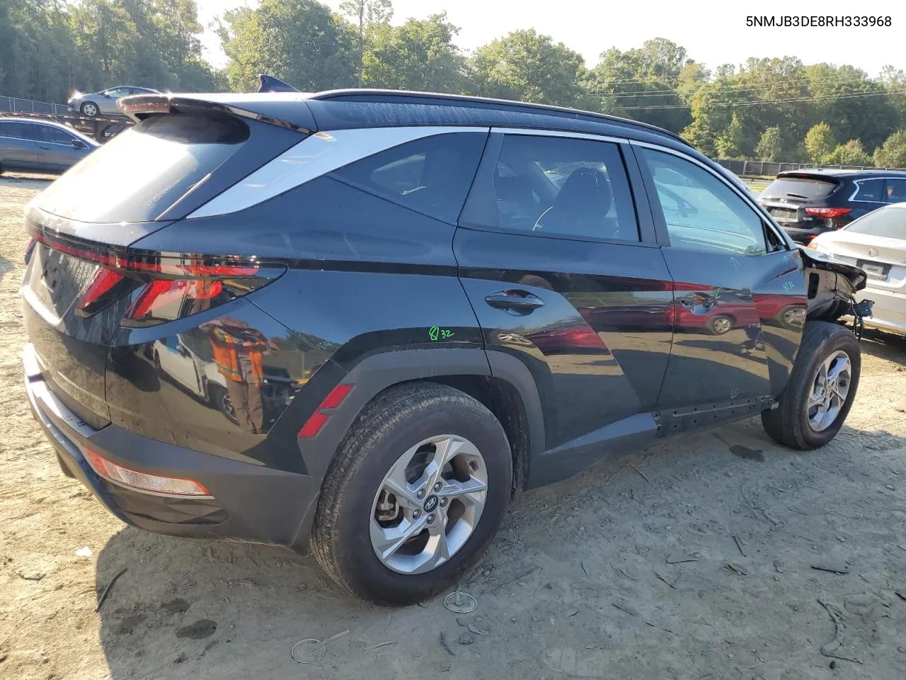 2024 Hyundai Tucson Sel VIN: 5NMJB3DE8RH333968 Lot: 74422284