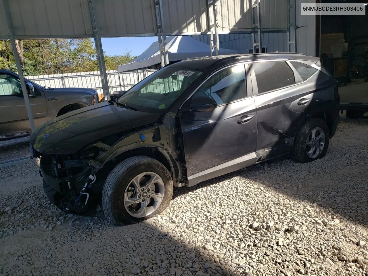 2024 Hyundai Tucson Sel VIN: 5NMJBCDE3RH303406 Lot: 74536594