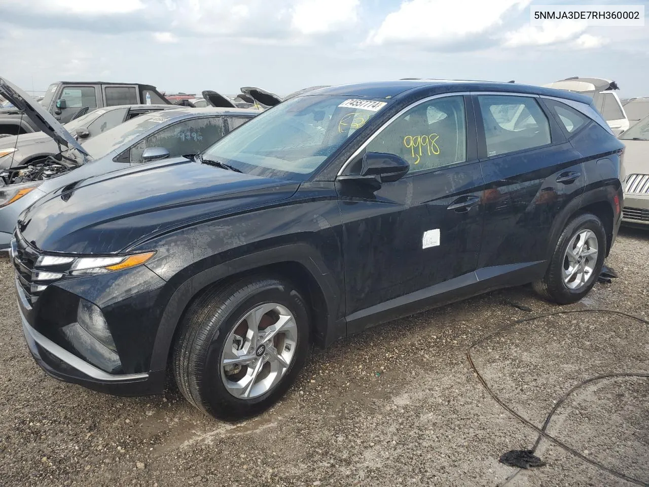 2024 Hyundai Tucson Se VIN: 5NMJA3DE7RH360002 Lot: 74557774