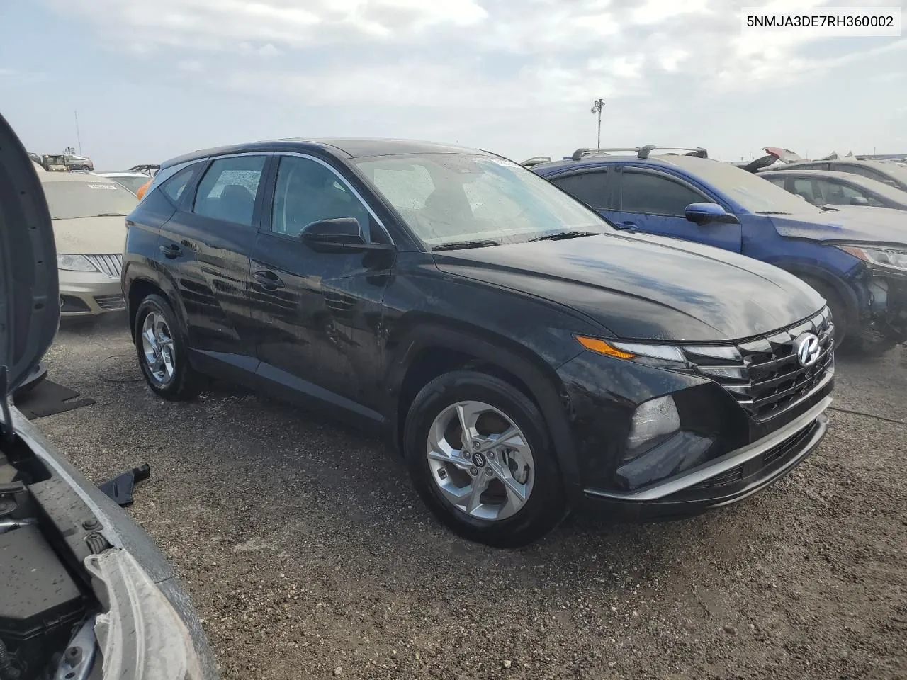 2024 Hyundai Tucson Se VIN: 5NMJA3DE7RH360002 Lot: 74557774