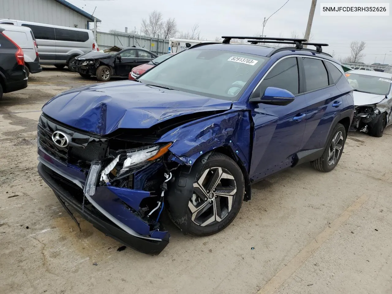 2024 Hyundai Tucson Sel VIN: 5NMJFCDE3RH352626 Lot: 74572934