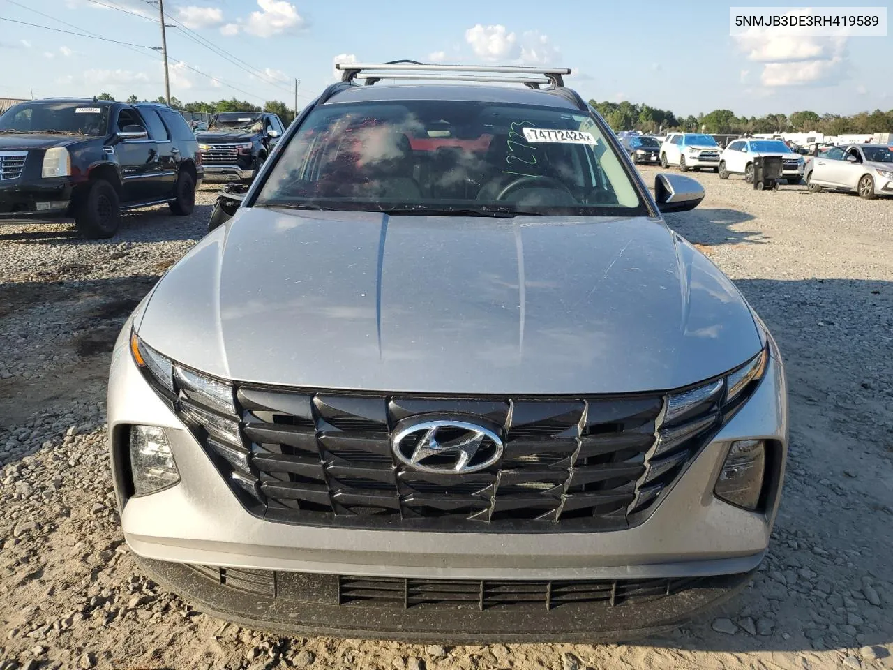 2024 Hyundai Tucson Sel VIN: 5NMJB3DE3RH419589 Lot: 74772424