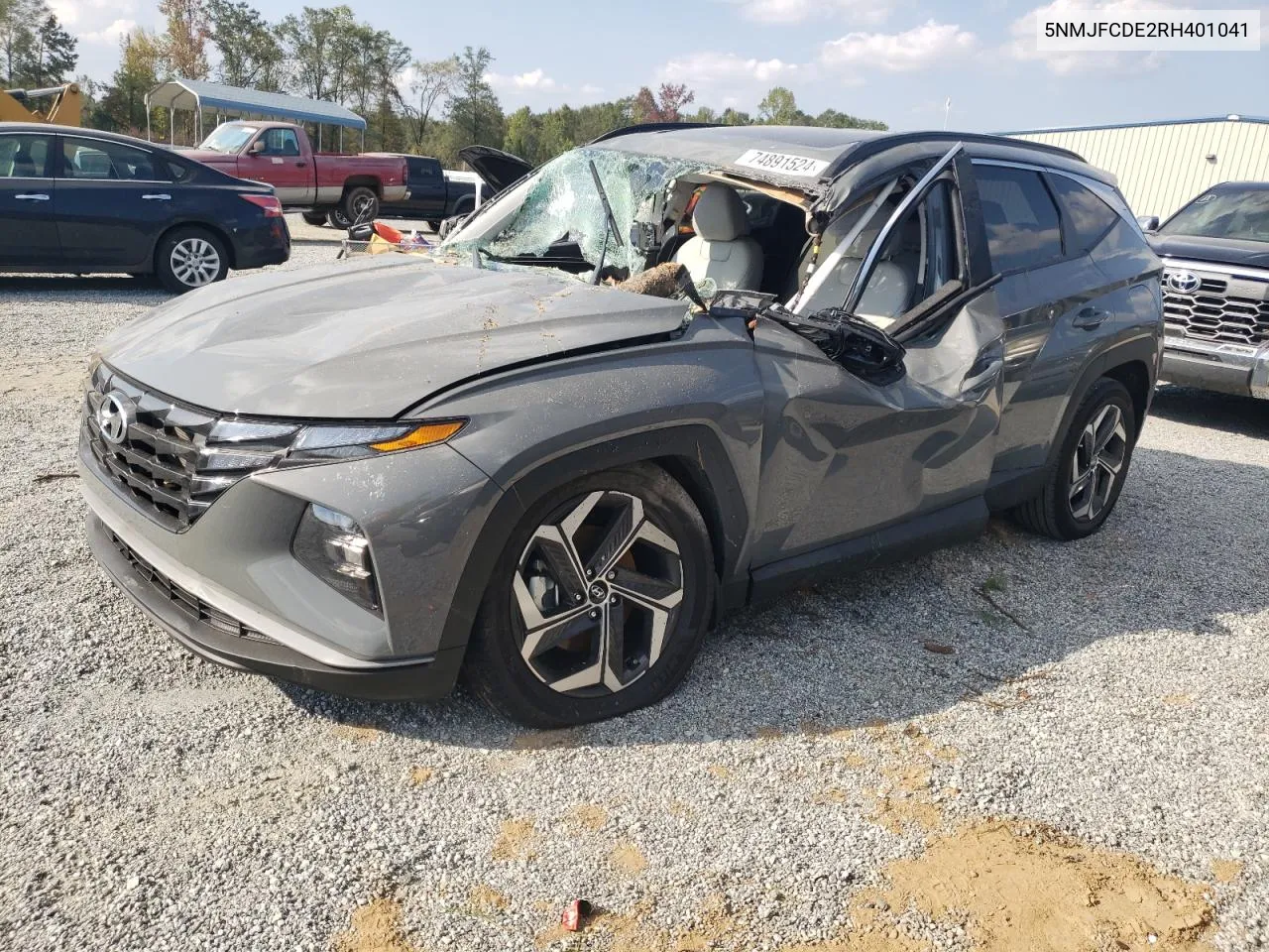 2024 Hyundai Tucson Sel VIN: 5NMJFCDE2RH401041 Lot: 74891524