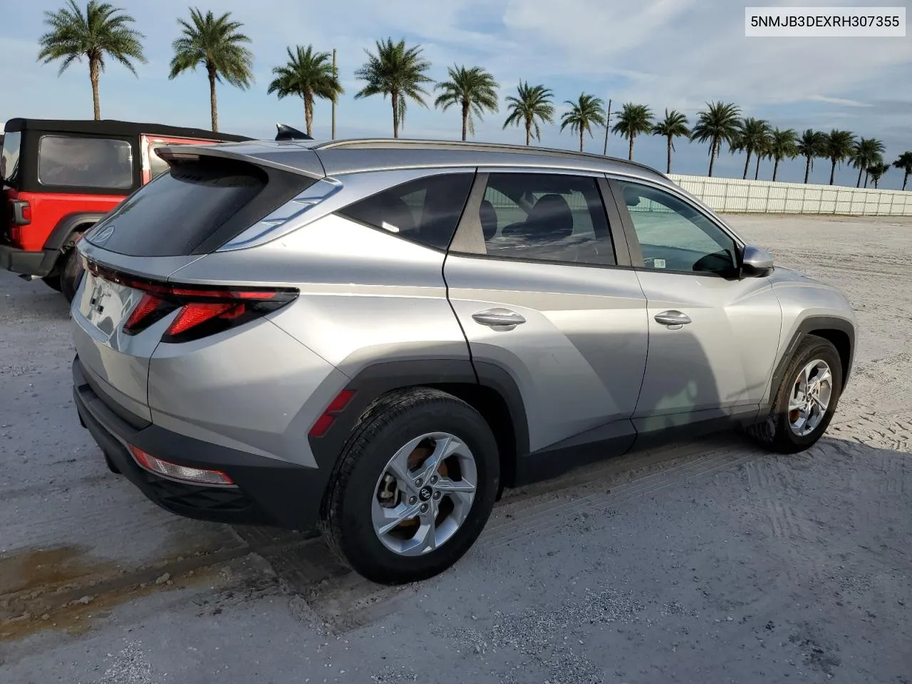 2024 Hyundai Tucson Sel VIN: 5NMJB3DEXRH307355 Lot: 75136254