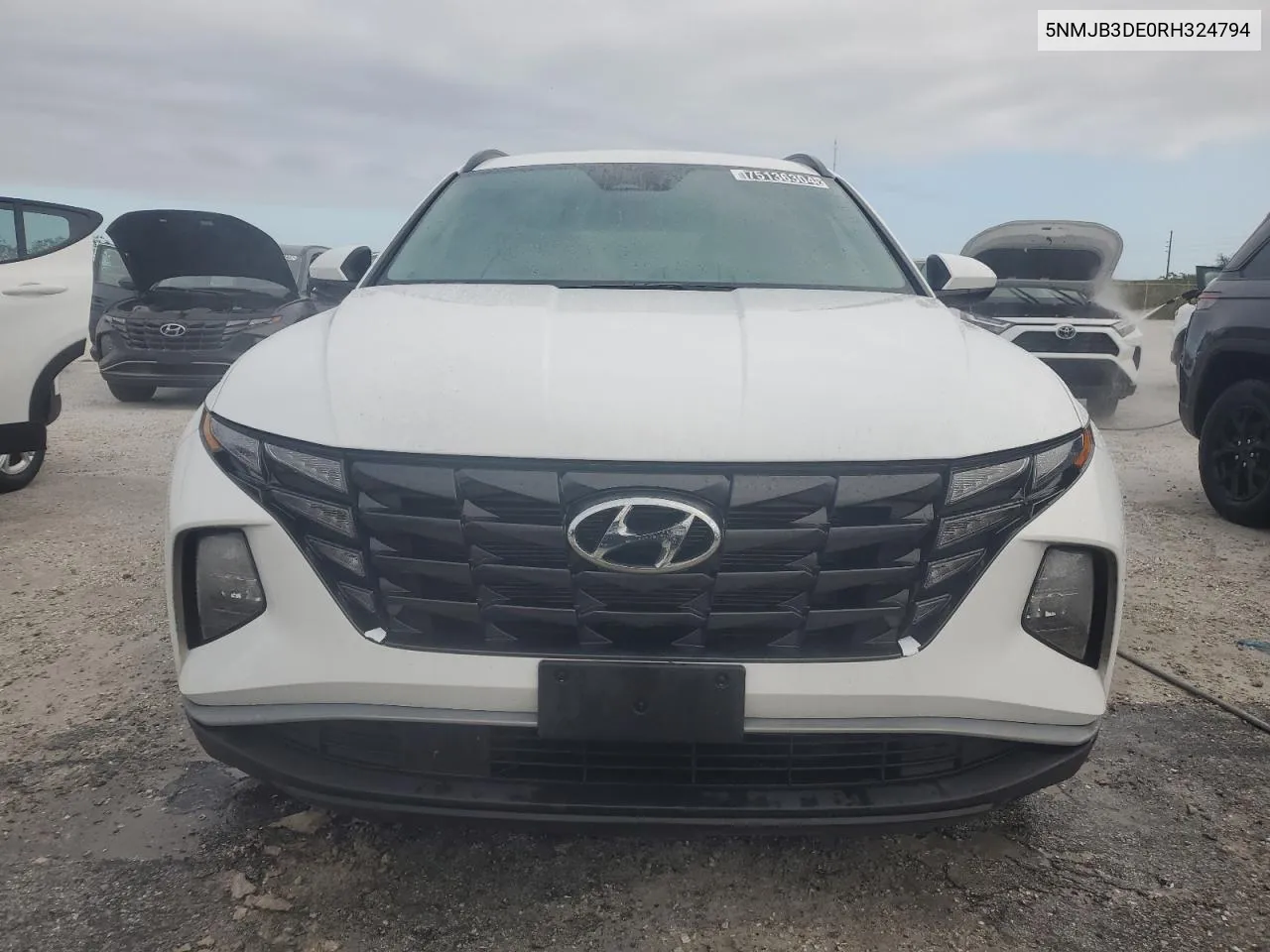 2024 Hyundai Tucson Sel VIN: 5NMJB3DE0RH324794 Lot: 75136304